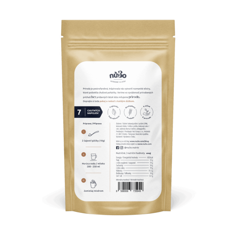 Bio Cacao Latte - Množstvo: 21 porcií