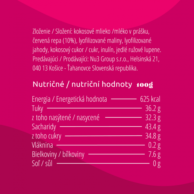 Latte Pink Bio - Cantitate: 2 PACHETE (105 porții)
