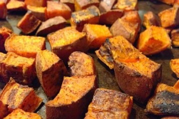 Chutný recept na pečené batáty s kurkumou