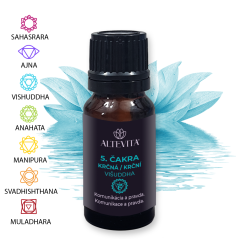 Zmes esenciálnych olejov 5. Krčná čakra (Višuddha) 10ml