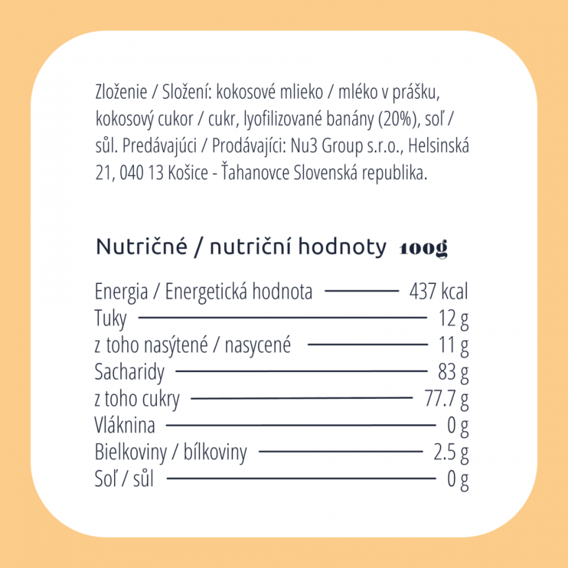 Banán Latte - Vyberte si balenie: 30 dávok | 7% zľava