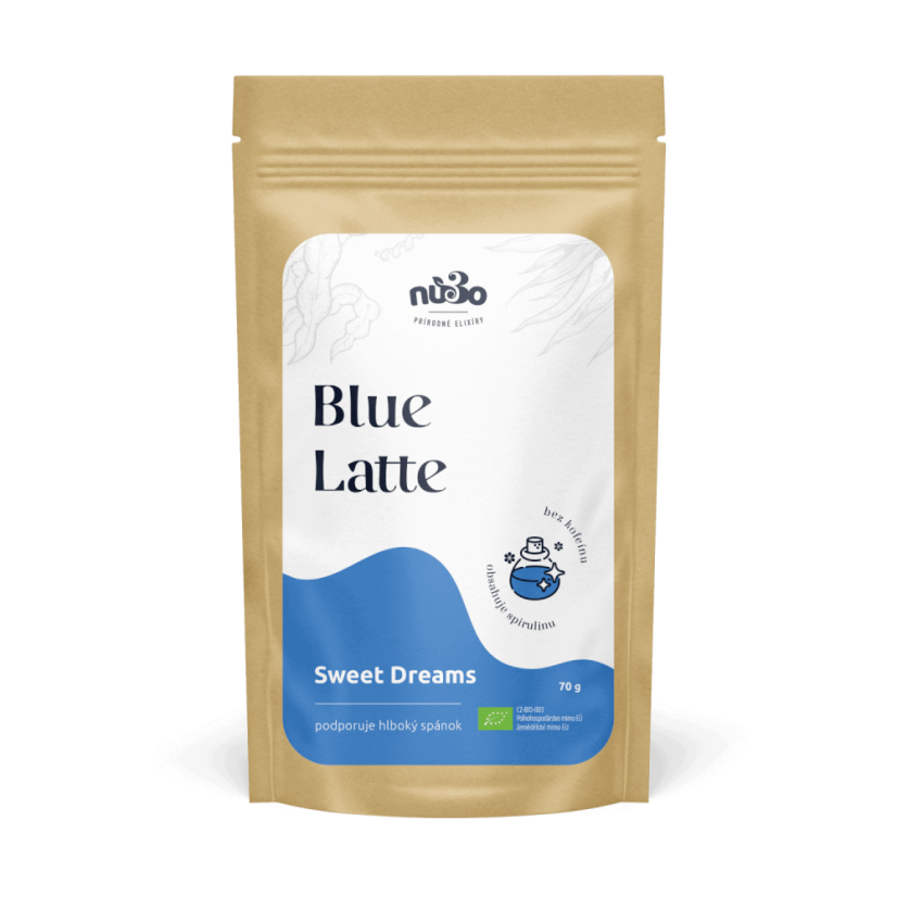 Bio Blue Latte - Množstvo: 3 BALENIA (105 porcií)