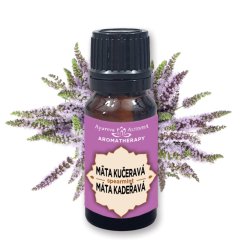 100% esenciálny olej MÄTA KUČERAVÁ - SPEARMINT - Olej záhradnej sviežosti 10ml