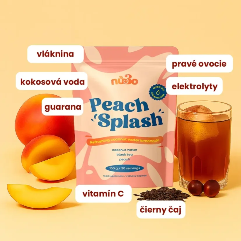 Peach Splash - Množstvo: 4 BALENIA (120 dávok)