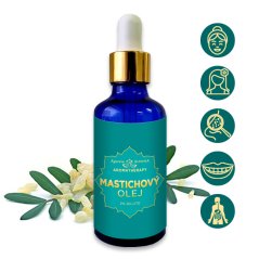 Masticha olej – 2% dilute (riedený v slnečnicovom oleji) prírodný olej lisovaný za studena 50 ml