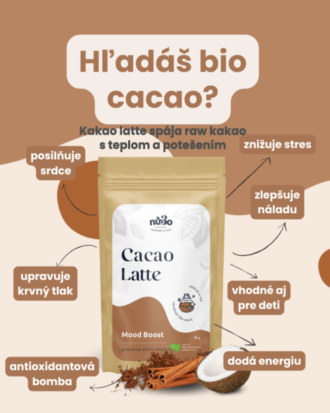 Bio Cacao Latte - Množstvo: 21 porcií
