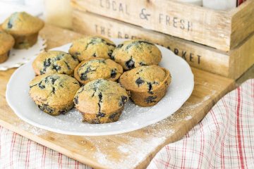 Hrnčekové muffiny zo špaldovej múky